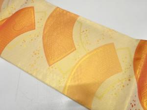 佐賀錦　地紙に古典柄織り出し　袋帯